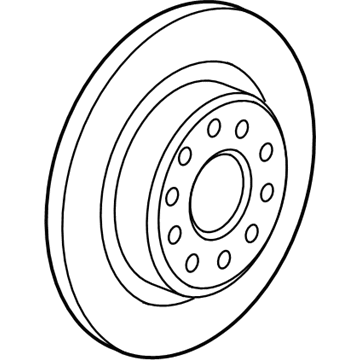 GM 13517854 Rear Brake Rotor (Coated)