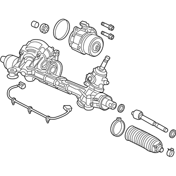 Honda 53650-TBG-C50 Rack Assembly, Power Steering (Eps) (Service)