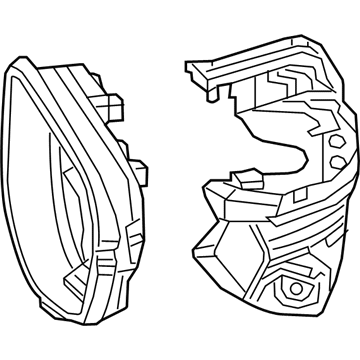 Honda 76205-TEM-M01 Housing Set, Passenger Side