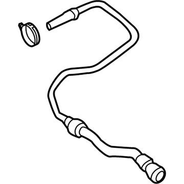 BMW 17-12-7-619-698 Radiator Coolant Hose Pipe Line