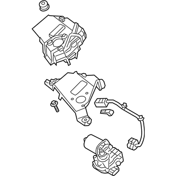 Lexus 85070-11060 Motor & Bracket Assembly