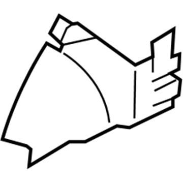 Nissan 21498-5ZW0A Seal-Radiator, RH