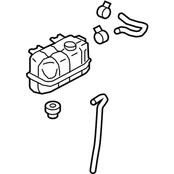 Infiniti 21710-1LA1A Radiator Reservoir Tank Assembly