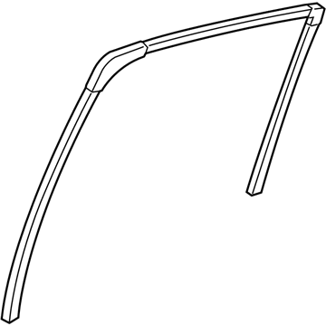 Acura 72775-TL4-G01 Runchannel, Left Rear D