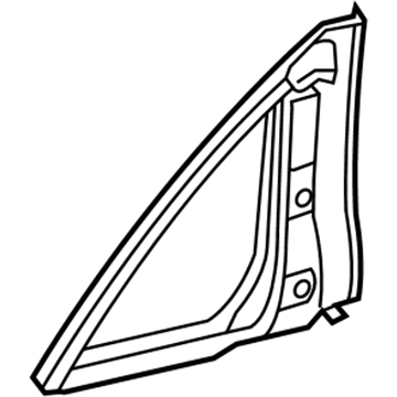 Acura 73410-TL7-305 Glass, Right Rear Door Quarter (Coo) (Green) (Nippon Safety)