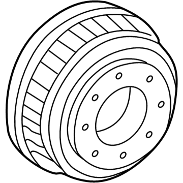 GM 15588225 Drum, Rear Brake(Drilled)