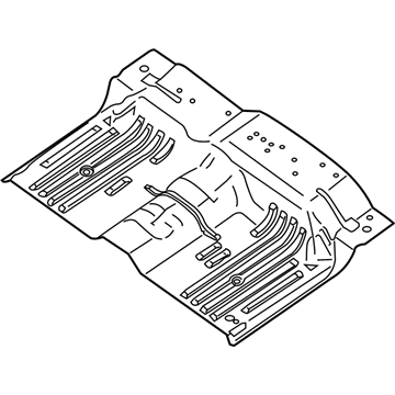 Nissan 74512-ZH030 Floor-Rear, Front