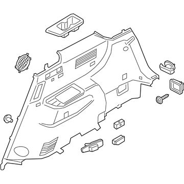 Hyundai 85730-S8000-NNB Trim Assembly-Luggage Side LH