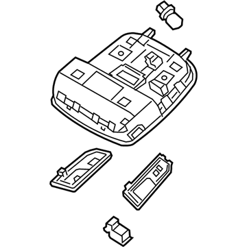 Kia 92800G5000HGC Lamp Assembly-Overhead Console