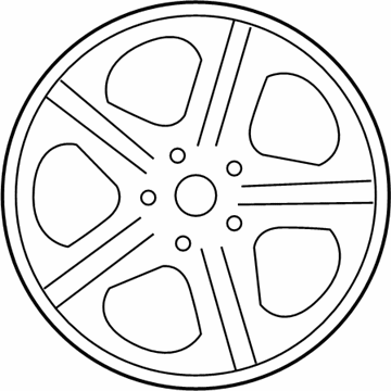 Hyundai 52910-3K340 17 5-Spoke Wheel Rim