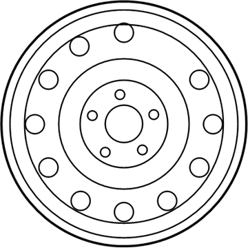 Hyundai 52910-0A120 Steel Wheel Assembly