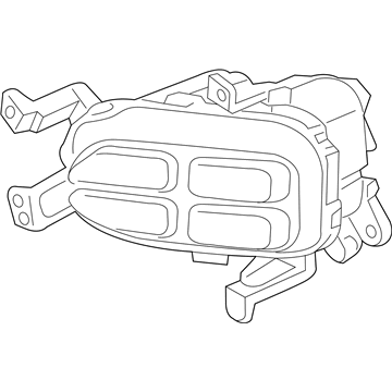 Kia 92201F6110 Front Fog Lamp Assembly, Left