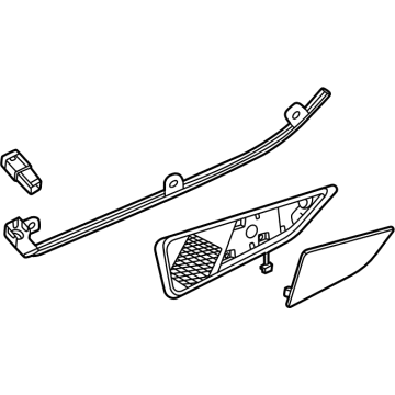 Lexus 67707-78080-B0 ORNAMENT SUB-ASSY, R