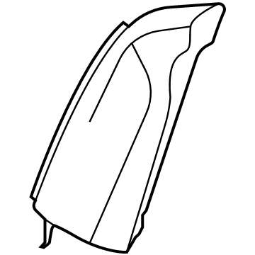 BMW 52-20-7-940-671 SIDE FINISHER, LEATHER, LEFT