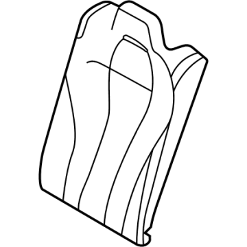 BMW 52-20-7-444-771 FOAM PAD, BACKREST, REAR LEF