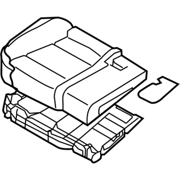 Hyundai 89205-3NFA0-NVN Cushion Assembly-Rear Seat, RH