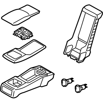 Hyundai 89905-3NJA0-NVN Rear Seat Back Armrest Assembly