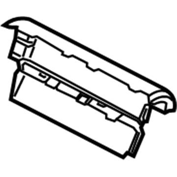 BMW 52-20-7-319-610 Trim, Backrest Upper Section, Middle