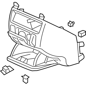 Honda 77291-SHJ-A01ZA Console Assy., Center (Lower) *G64L* (OLIVE)
