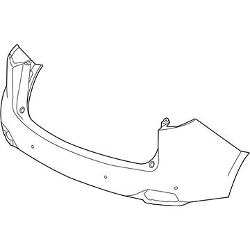 Acura 04715-TJB-A80ZZ Face, Rear Bumper (Dot)