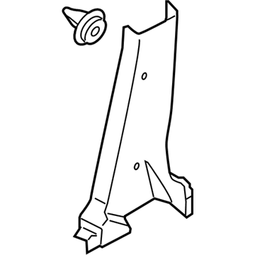 Nissan 76915-1KA0B Garnish-Center Pillar, Lower RH