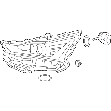 Lexus 81145-53880 Headlamp Unit With Gas