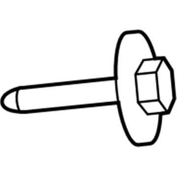 Mopar 6505656AA Bolt-HEXAGON FLANGE Head