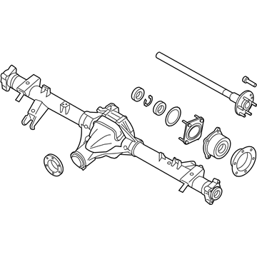 Nissan 43003-EA003 Rear Axle Assembly, W/O Brake