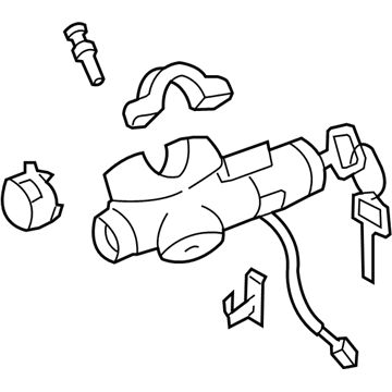 Nissan D8700-6J00M Lock Set-Steering