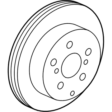 Lexus 42431-06180 Disc, Rear