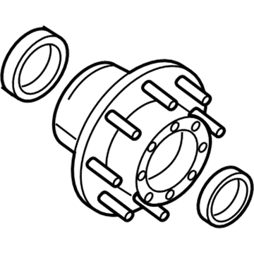 Mopar 5154282AA Wheel Rear Hub Assembly