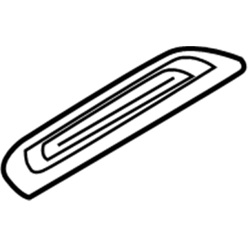 Hyundai 85878-A5000-RY Trim-Rear Door Step LH