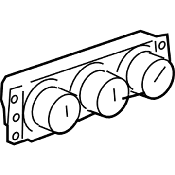 GM 25920831 Heater & Air Conditioner Control Assembly