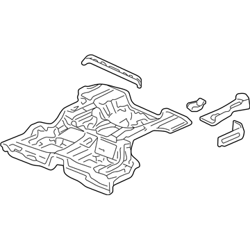 Honda 04655-S10-A02ZZ Panel Set, RR. Floor