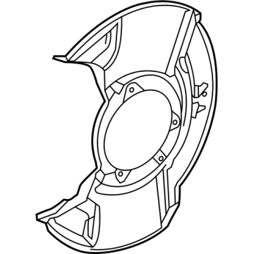 Acura 45256-TGV-A00 Splash Guard, Left Front