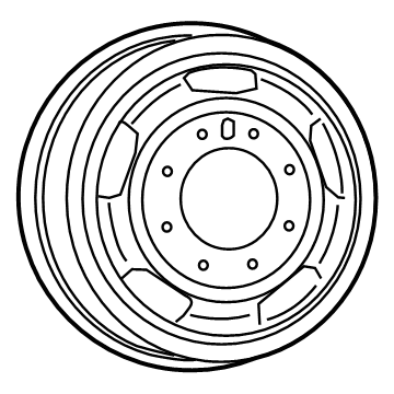 Mopar 6LN07S4AAB Steel Wheel