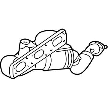 BMW 11-62-7-503-673 Exchange. Exhaust Manifold With Catalyst