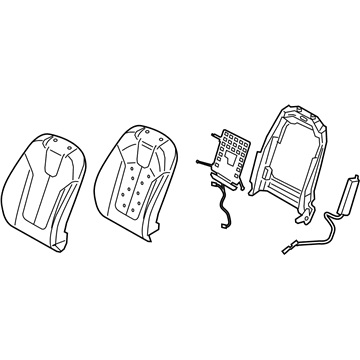Hyundai 88300-K9040-SJA Back Assembly-FR Seat, LH
