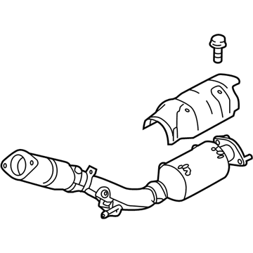 Nissan 200A0-6MU1A Tube-Exhaust, Front W/Catalyst Converter