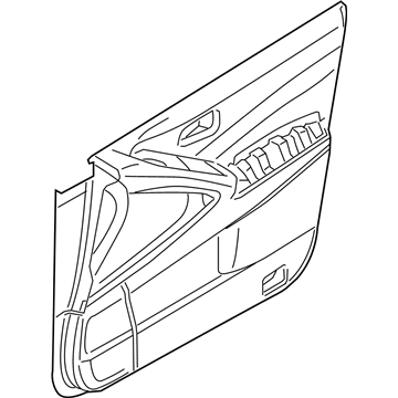 Nissan 80900-1AC0A FINISHER Assembly Front Door RH