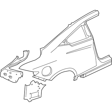 Infiniti G8101-5CAMA Fender-Rear, LH