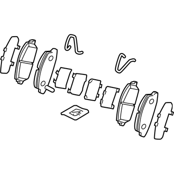 Acura 45022-TY2-A03 Front Pad Set