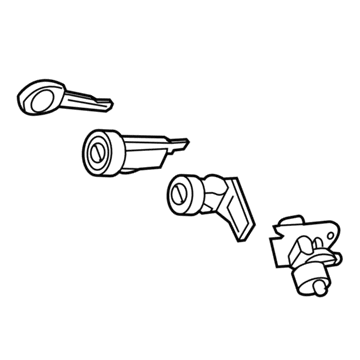 GM 95228633 Key Asm-Door Lock & Ignition Lock