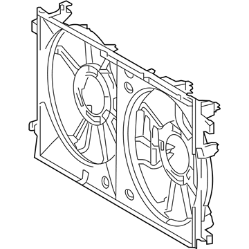 Toyota 16711-37180 Fan Shroud