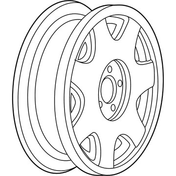 GM 9592715 Wheel Rim-16X7X51 Aluminum Chrome *Chrome