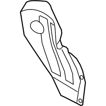 Hyundai 86821-J0000 Rear Wheel Guard Assembly, Left