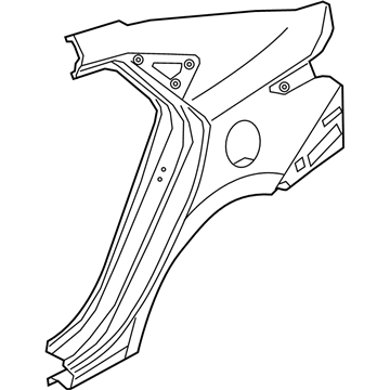 Hyundai 71504-J0C00 Panel Assembly-Quarter Outer, RH