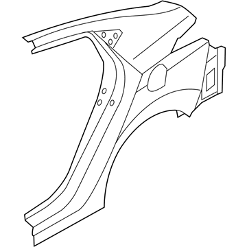 Hyundai 71503-3YC00 Panel Assembly-Quarter Outer, LH