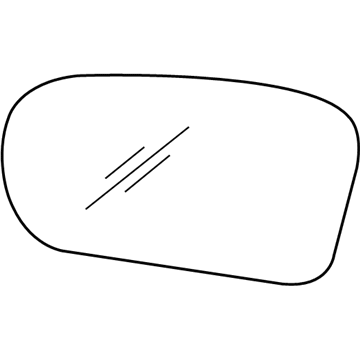 GM 12365281 Mirror, Outside Rear View (Reflector Glass LH)