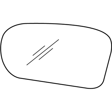 GM 12365280 Mirror, Outside Rear View (Reflector Glass RH)